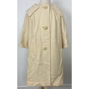 VTG 50s/60s Jane Hunter Originals USA Union Made wool lined swing coat jacket